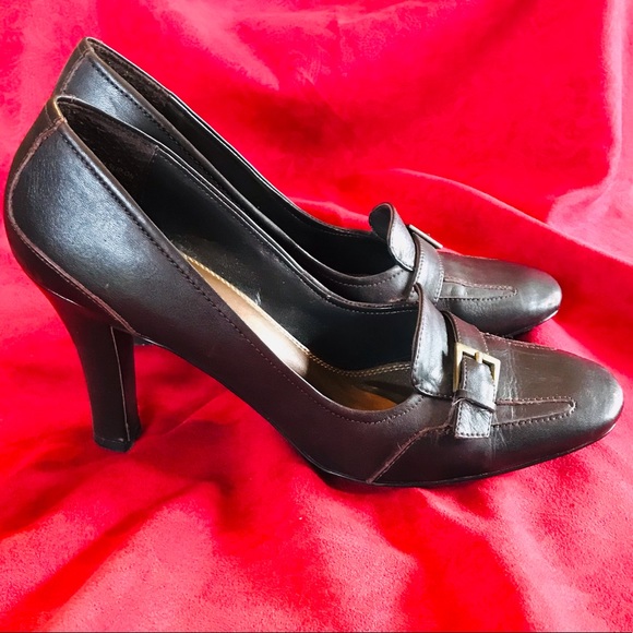 Victoria Spenser pumps, brown leather, size 8 - Picture 10 of 10